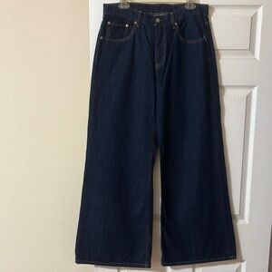 Levi's Women's Wide-Leg Dark Blue Denim Jeans